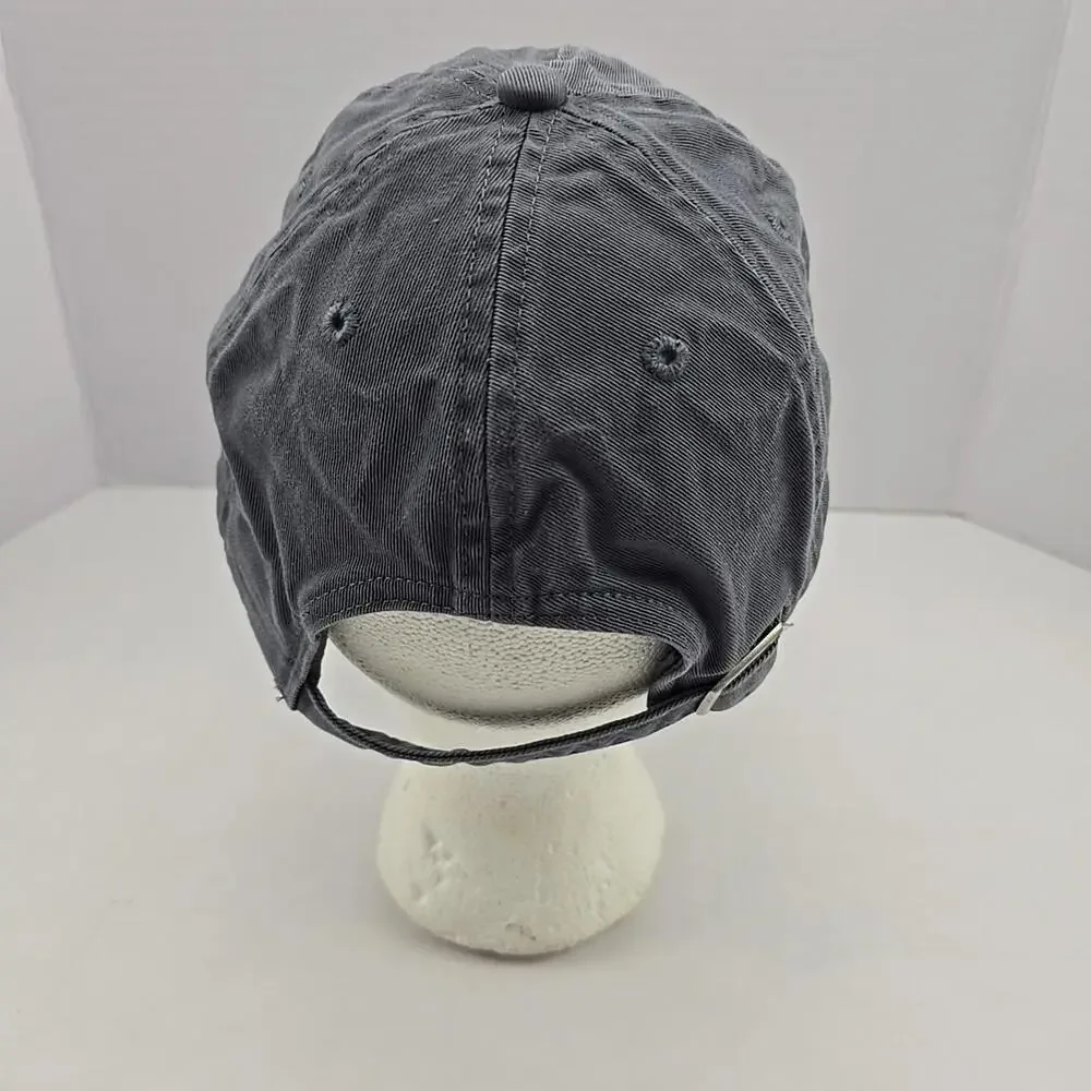 Adidas Baseball Hat Cap Strap Back Gray 100% Cotton
